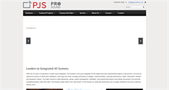 Desktop Screenshot of pjssystems.com