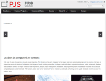 Tablet Screenshot of pjssystems.com